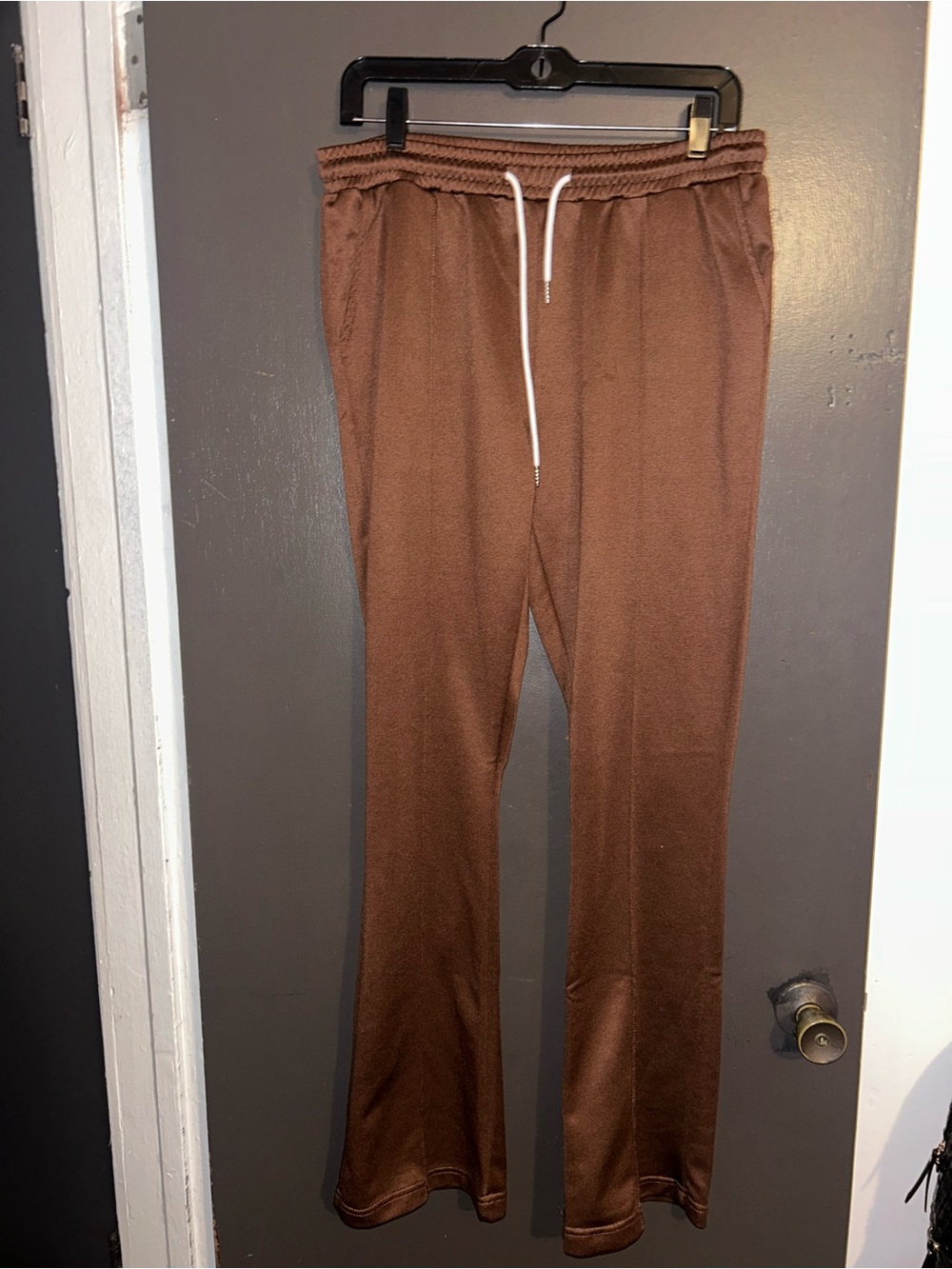 Men's Brown Drawstring Lounge Pants